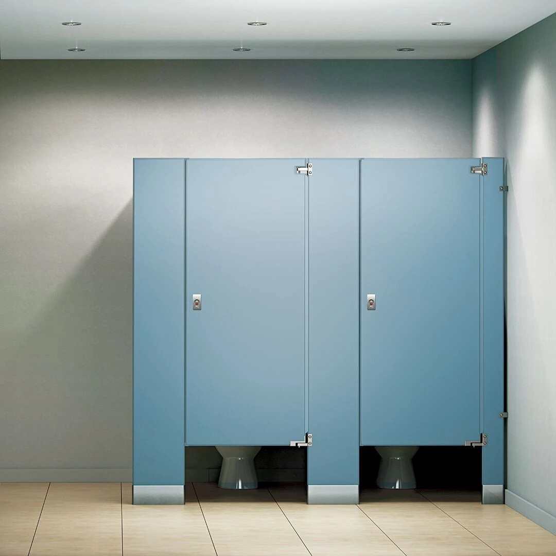 ASI Plastic Laminate Toilet Partitions - Floor Anchored (Floor Mounted)