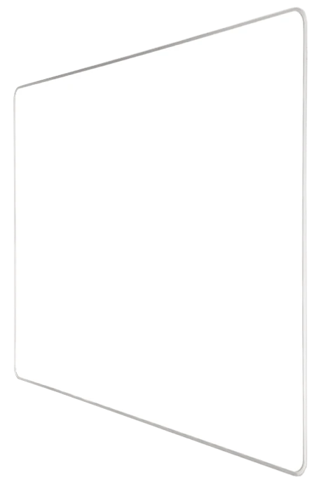 ASI 9100 Series Porcelain Whiteboard – 1/4" Trim