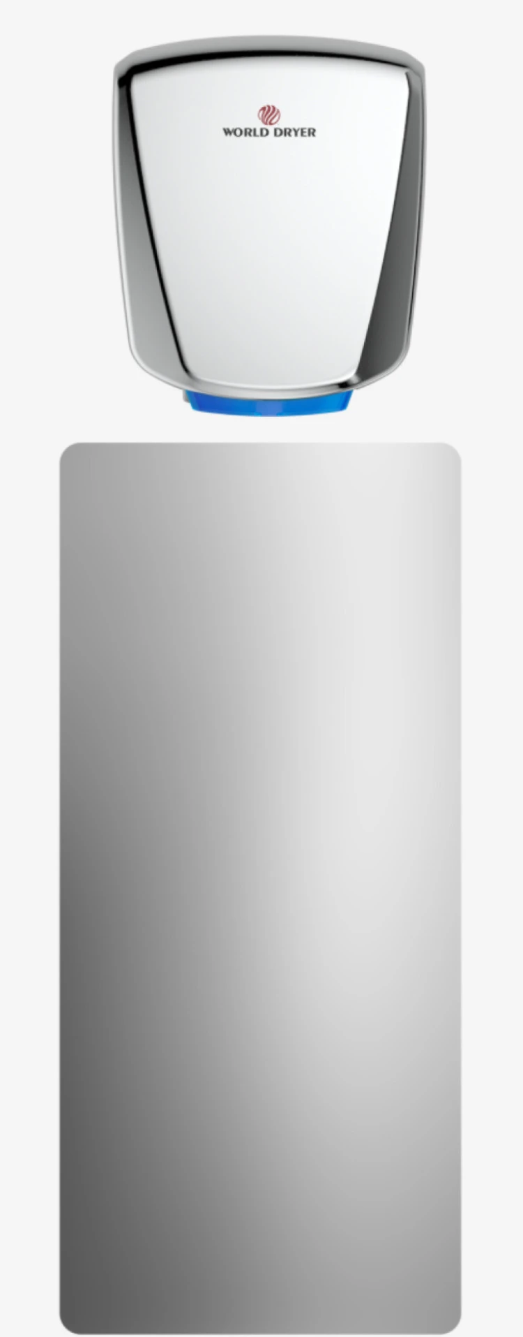 World Dryer Replacement Wall Guard Antimicrobial White Acrylic-PVC (37-10455K)