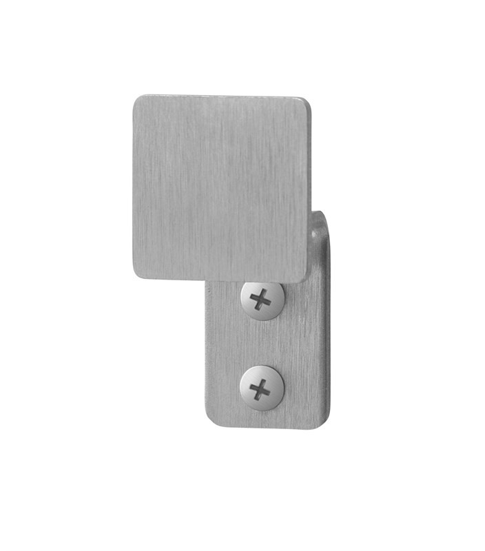 Bradley Single Clothes Hook, Satin Stainless Steel