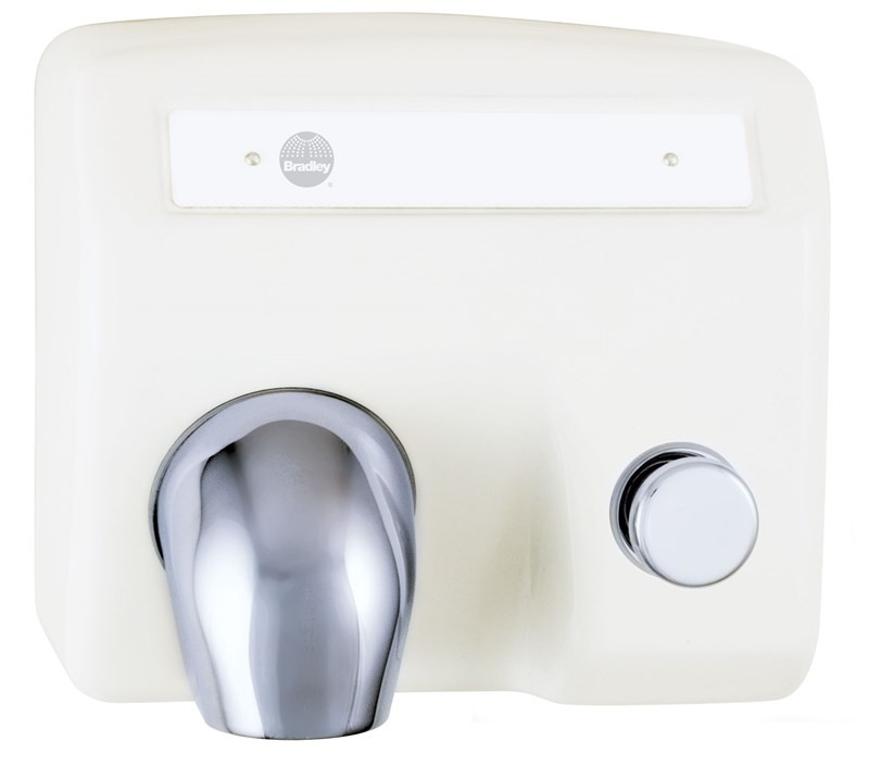 Bradley Push Button Hand Dryer, Cast Iron