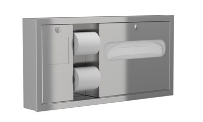 Bradley Horizontal Combination Unit - LH, Surface Mounted, ADA Compliant