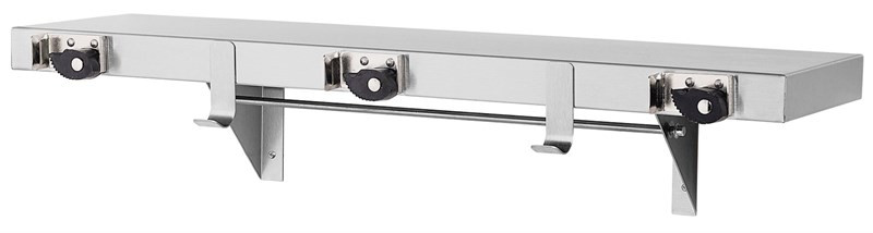 Bradley Mop & Broom Holder, Stainless Steel