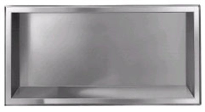 Bradley Shelf, Stainless Steel, Recessed