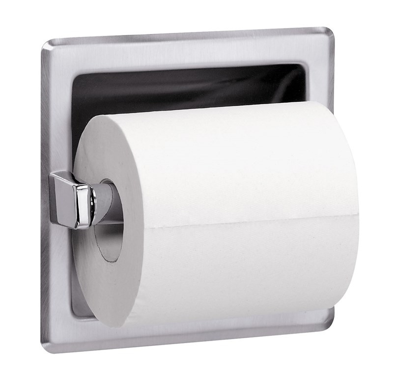 Bradley Recessed Single Toilet Tissue Dispenser