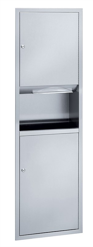 Bradley Towel/Waste Combo, 8.2 Gal, Recessed