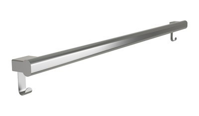 Bradley Elvari Oval Grab Bar with Hooks, 42"