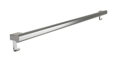 Bradley Elvari Oval Grab Bar with Hooks, 48"