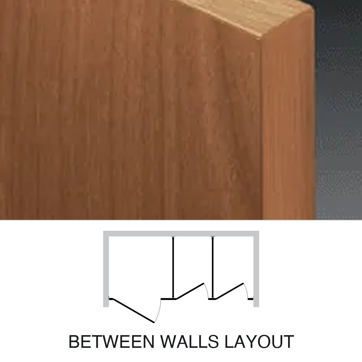 Plastic Laminate Toilet Partitions — Between Walls