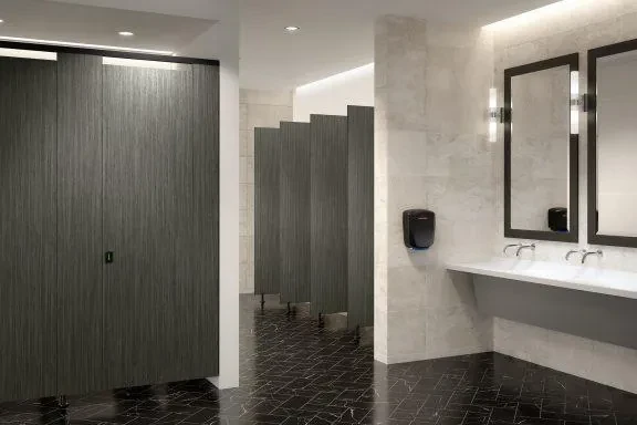 Phenolic Toilet Partitions — Corner Wall