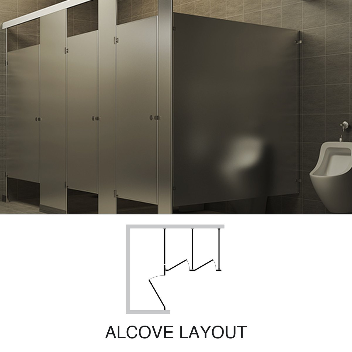 Stainless Steel Toilet Partitions — Alcove