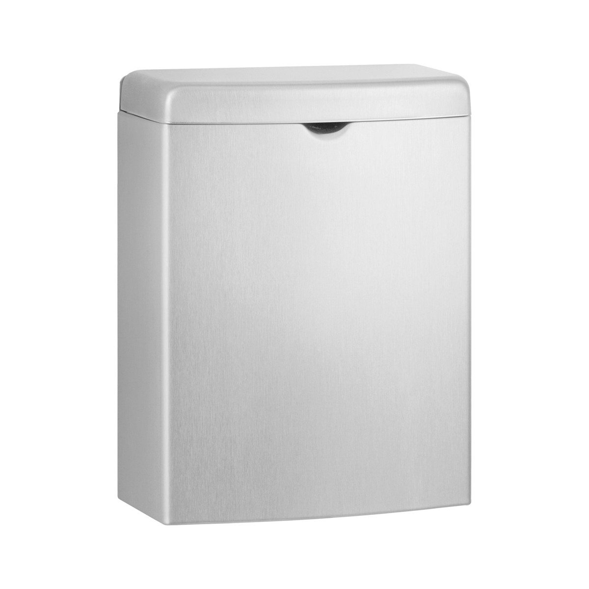Bobrick B-270 Surface-Mounted Sanitary Napkin Disposal, Satin Finish, 1-Gallon