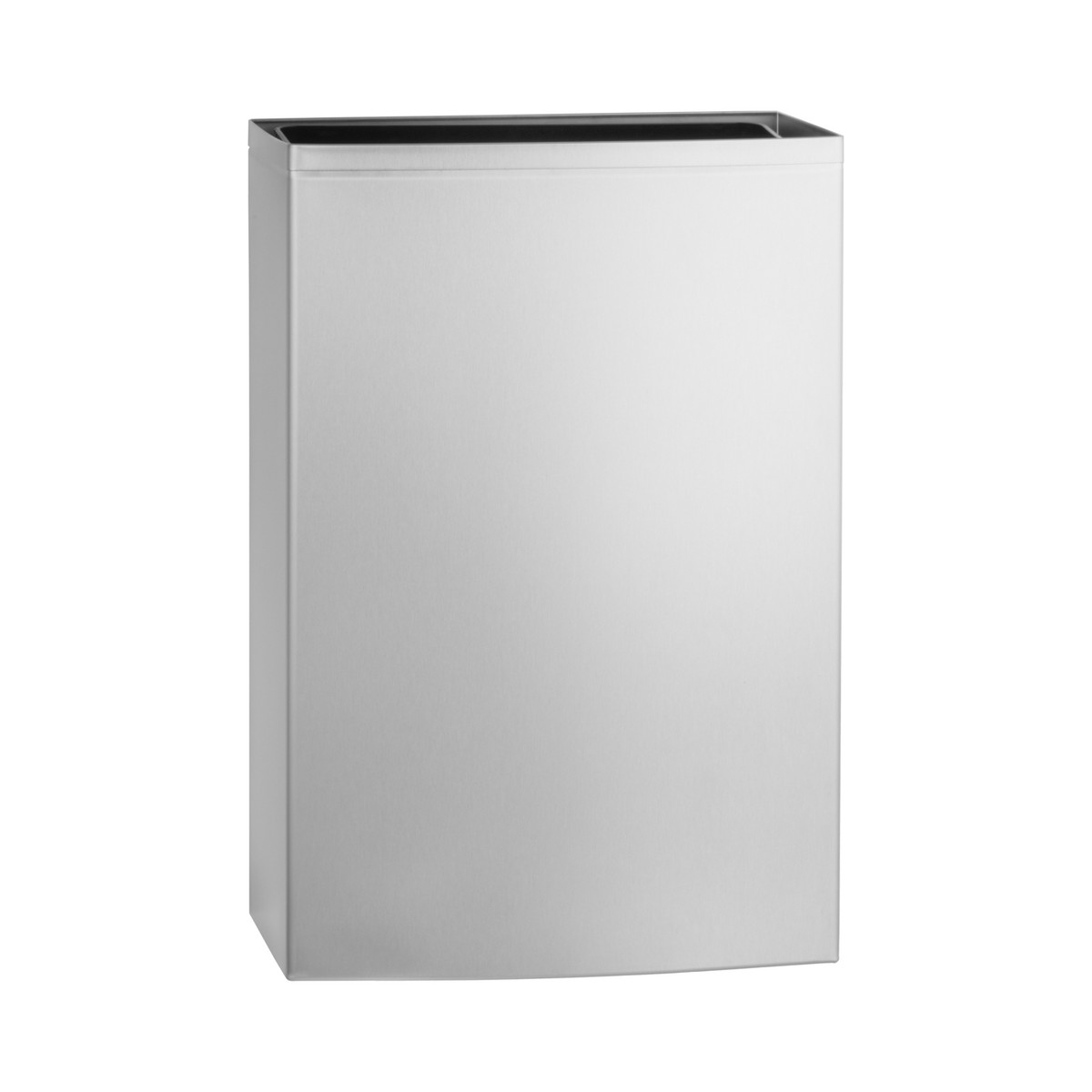 Bobrick B-277 Surface-Mounted Waste Receptacle with LinerMate®, Satin Finish, 12.75-Gallon