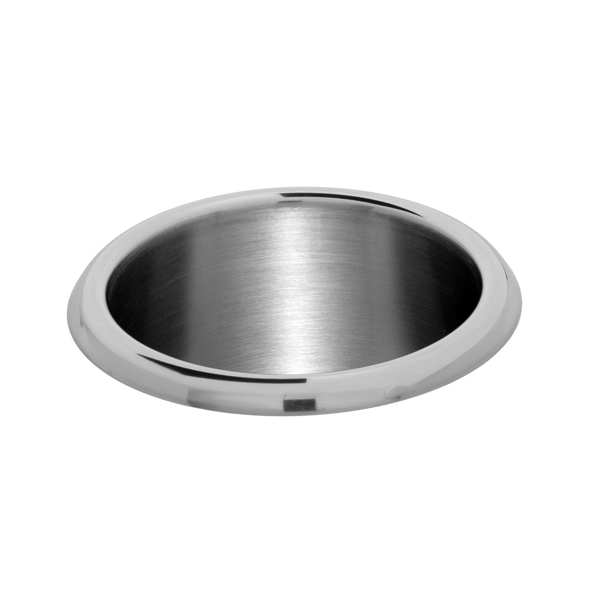 Bobrick B-529 Countertop-Mounted Circular Waste Chute, Rolled Flange, Bright Polished