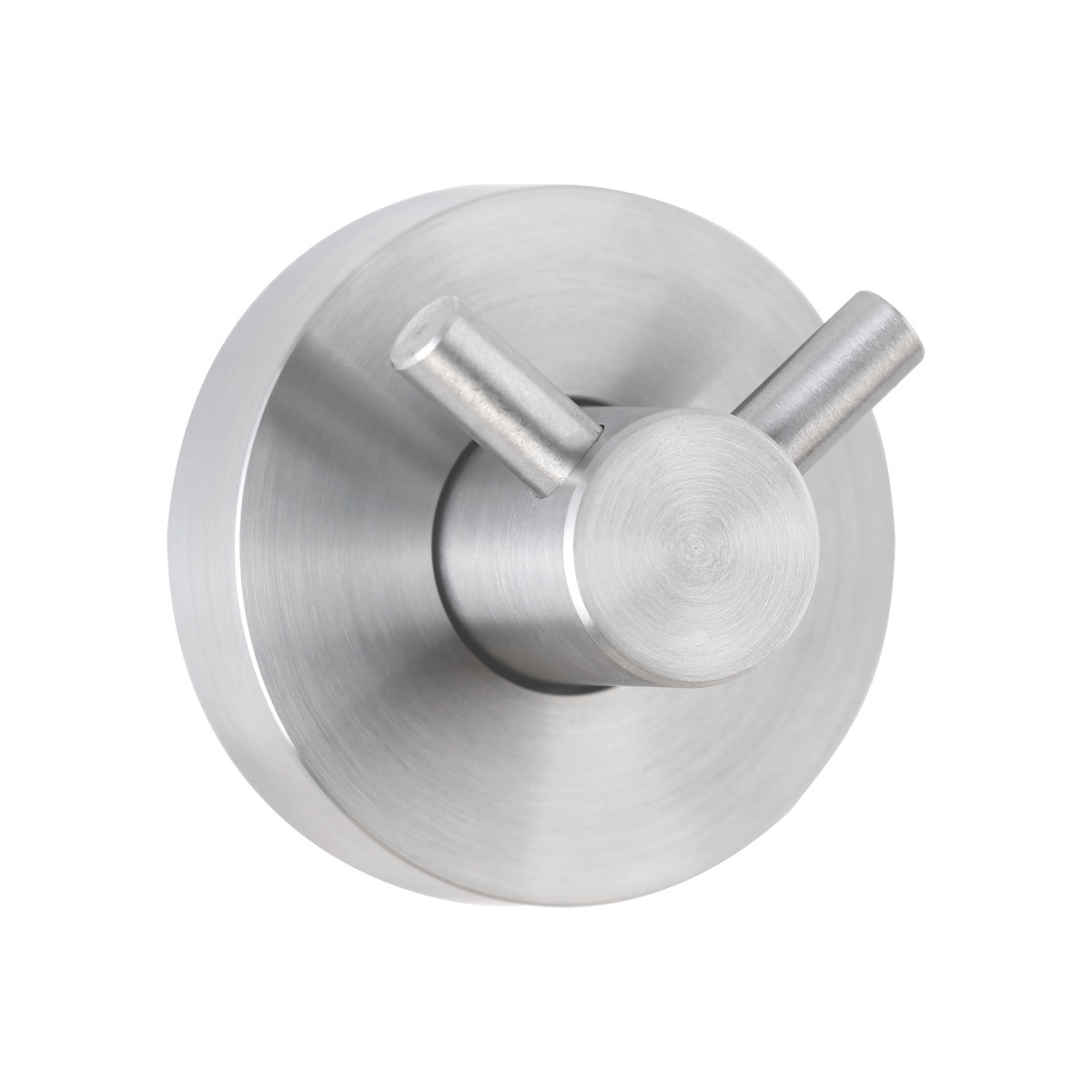 Bobrick B-549 Surface-Mounted Double Coat Hook, Cubicle Collection, Satin Finish