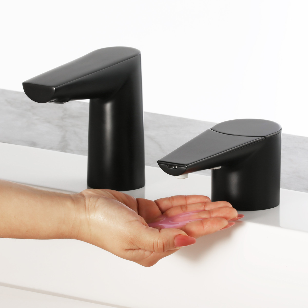 Bobrick B-872/B-875/B-878 Counter-Mounted Automatic Designer Series™ Top-Fill Liquid Soap Dispenser