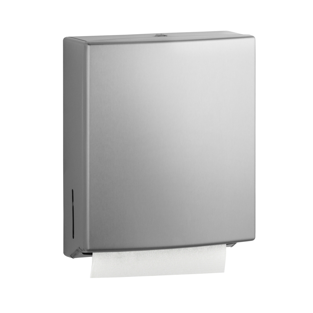 Bobrick B-4262 Surface-Mounted Paper Towel Dispenser, Satin Finish, 525 Multifold Towels