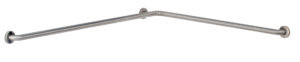Bobrick B-6897 Two-Wall Grab Bar, 1-1/2" Diameter, Satin Finish, 42" x 54"