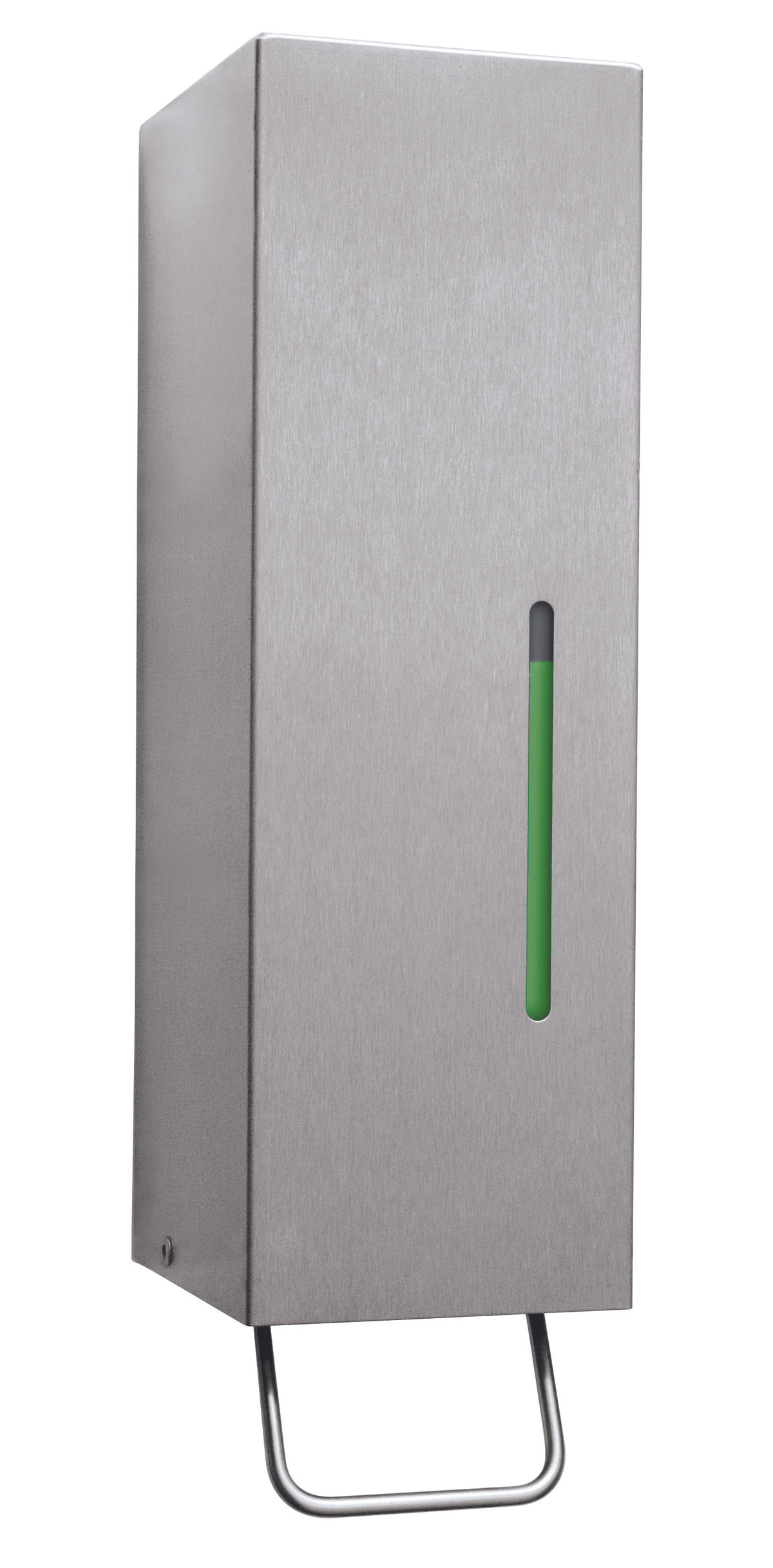 Bobrick B-26637 Surface-Mounted Manual Foam Soap Dispenser, Satin Finish, 34-fl oz.