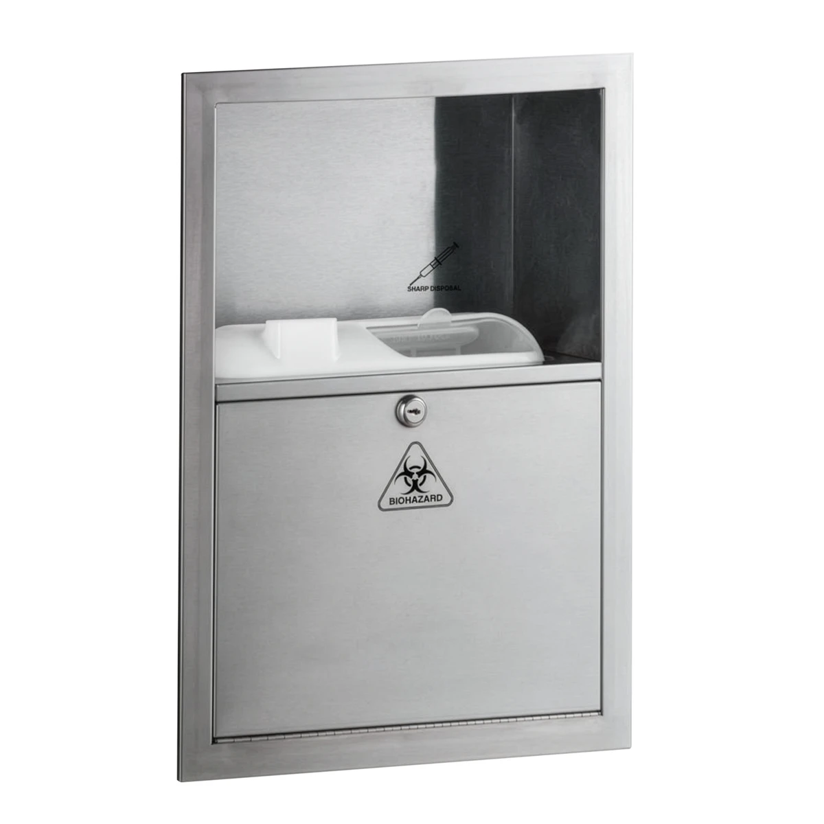 Bobrick B-35016 Recessed Sharps Disposal Cabinet, (Not available in Canada)