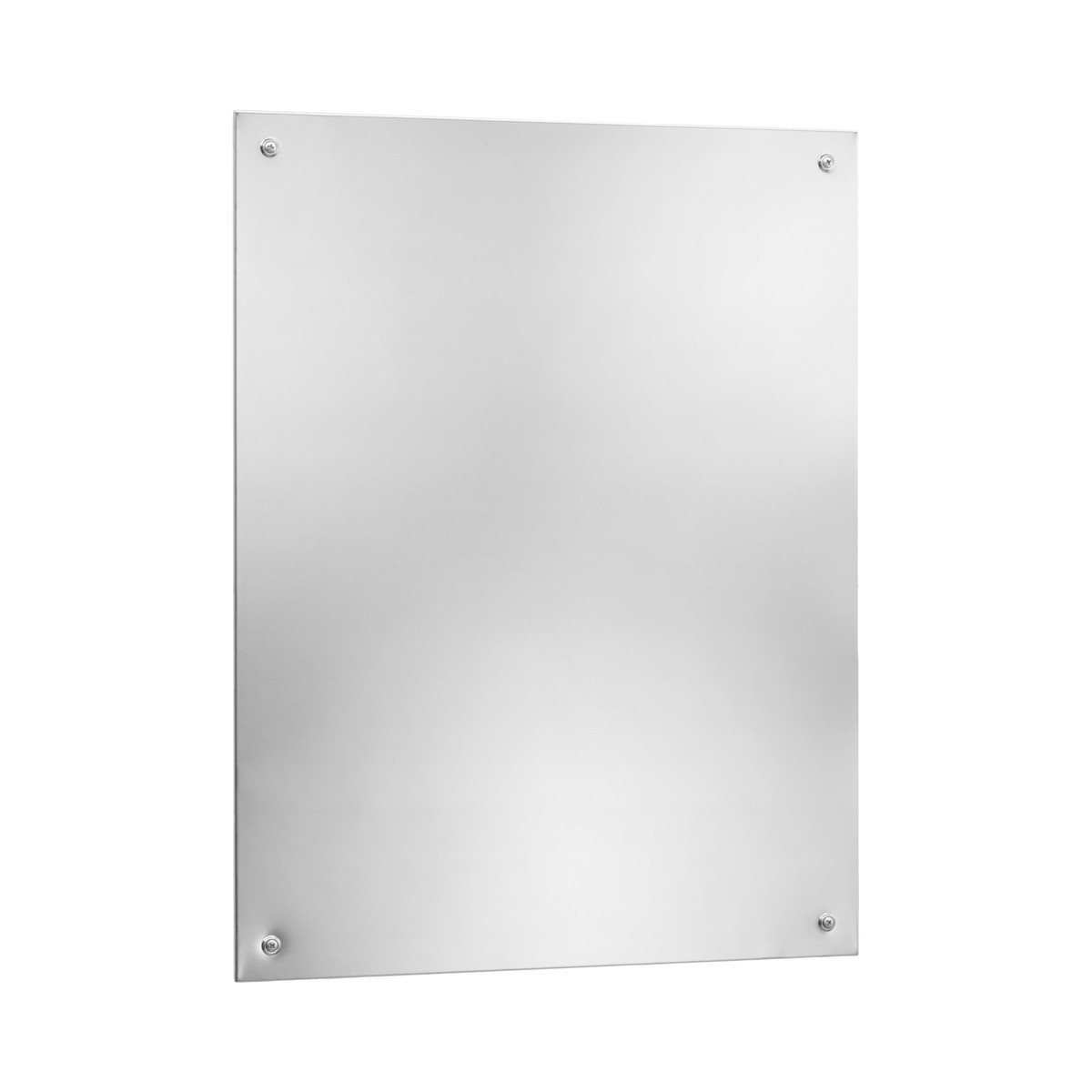 Bobrick B-1556 Series Frameless Mirror, Bright Polished Stainless Steel