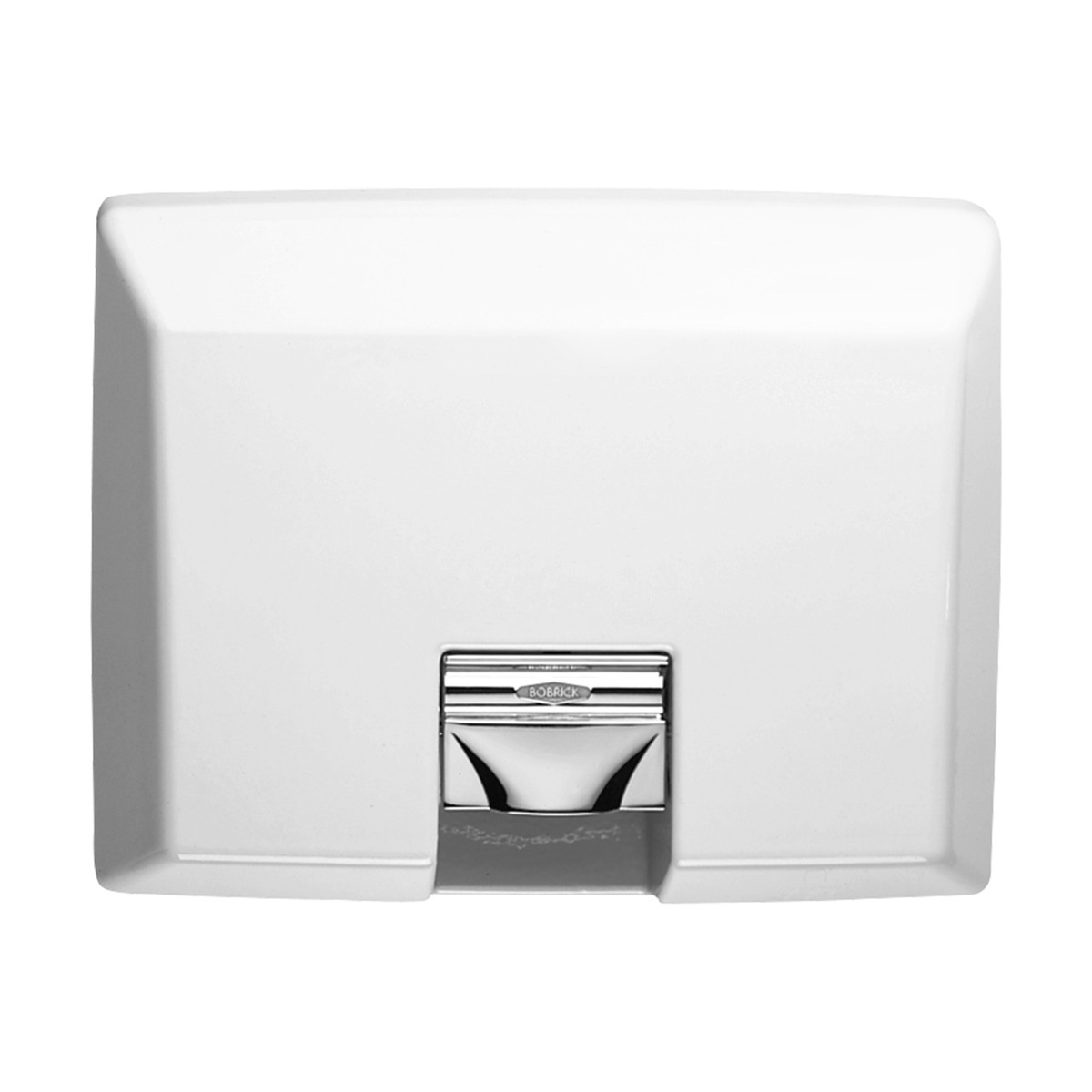 Bobrick B-750 AirCraft® Recessed Automatic Hand Dryer, ADA Compliant, Cast Iron, White Enamel