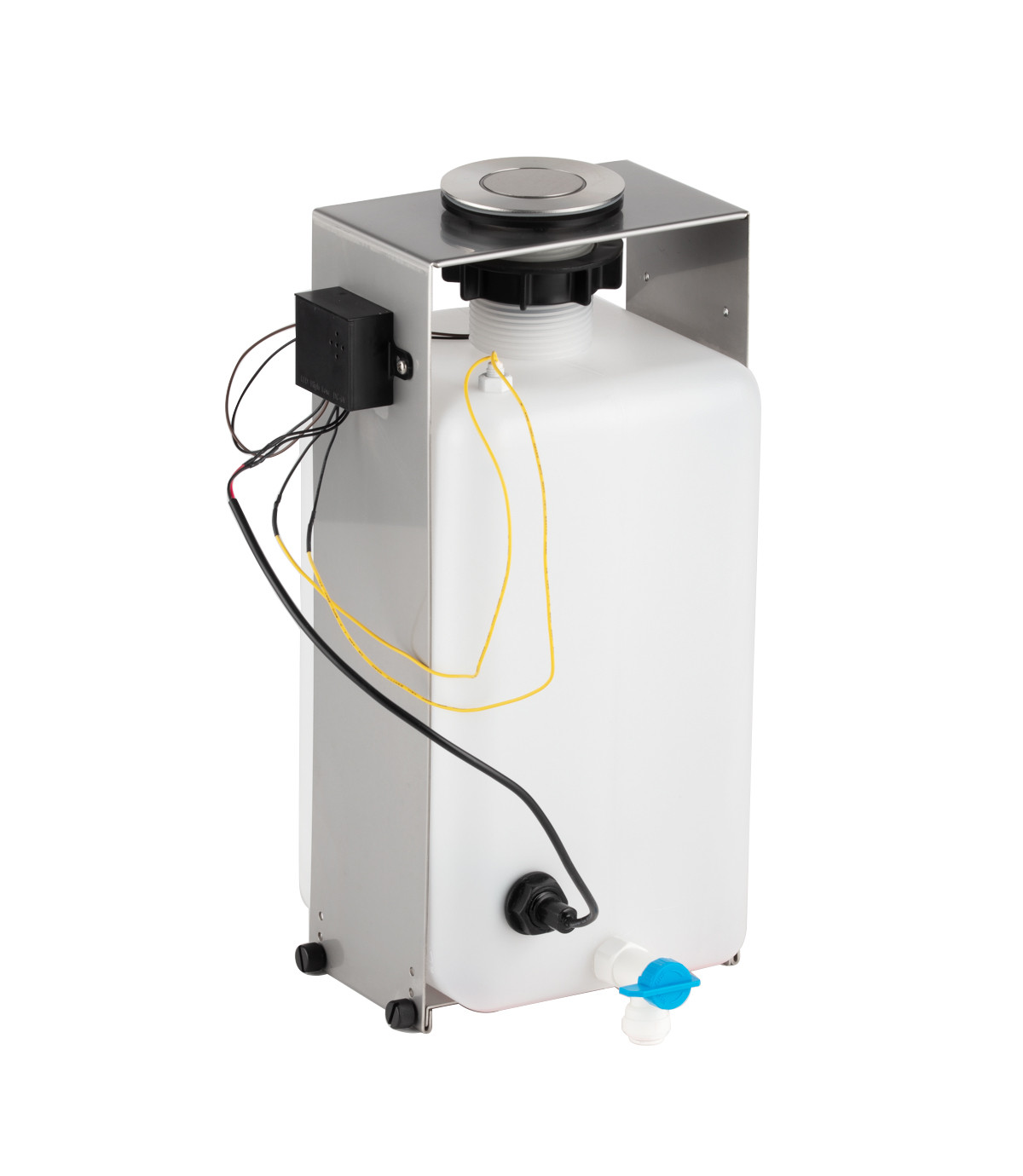 Bobrick B-820 Counter-Mounted Automatic Multi-Feed Foam or Liquid Soap Dispensing System, Polished, 6-L