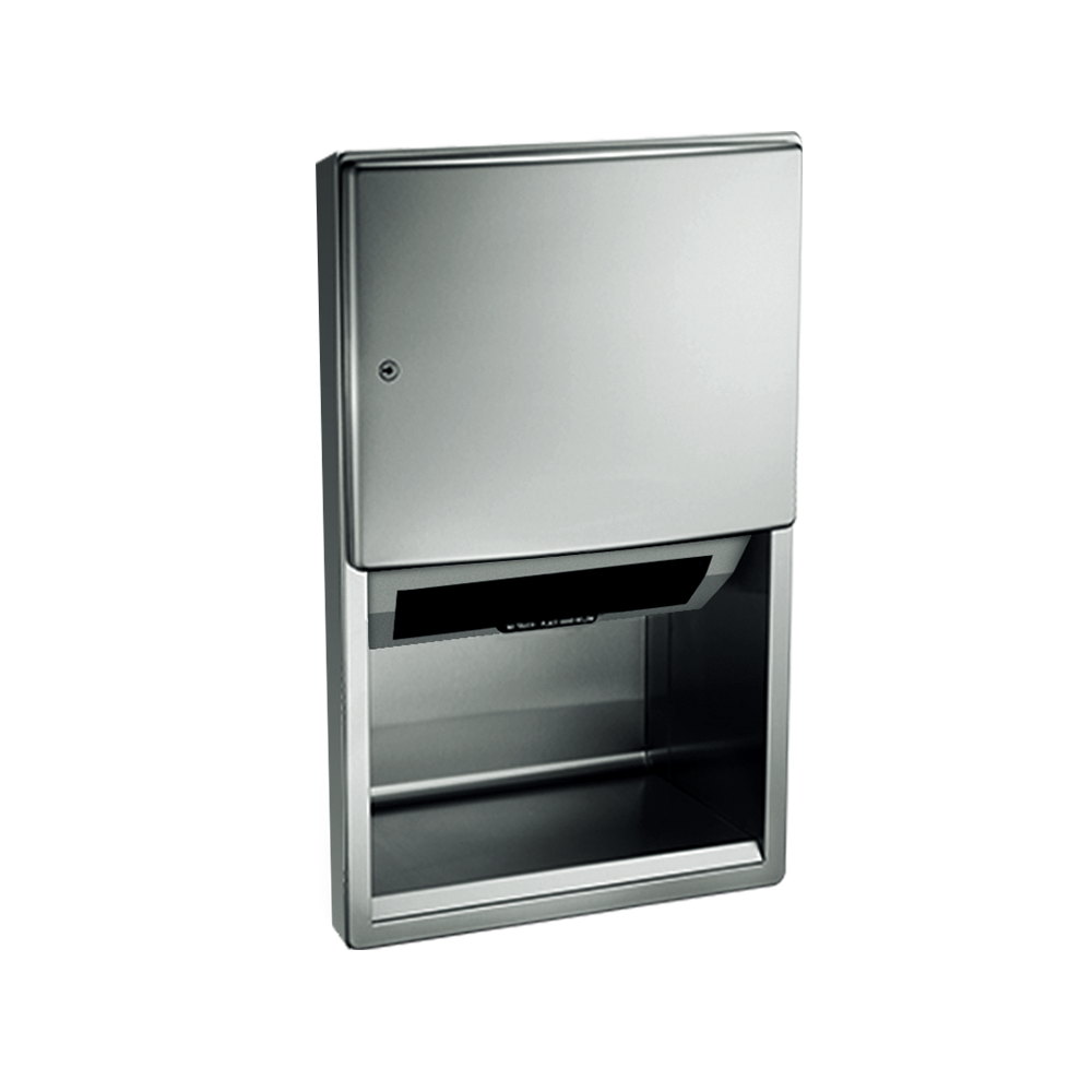 ASI Roval™ Semi-recessed Automatic Roll Paper Towel Dispenser - 204523a-6