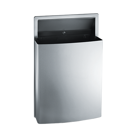 ASI ROVAL™ Semi-Recessed Removable Waste Receptacle - 20458