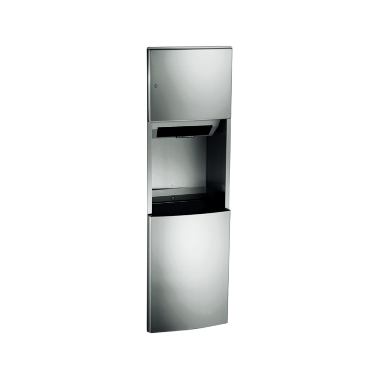 ASI ROVAL™ Recessed Automatic Roll Paper Towel Dispenser & Waste Receptacle - 204692AC
