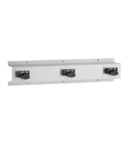 Bobrick B-223 Surface-Mounted Mop and Broom Holder, Satin Finish — 24"