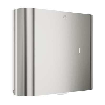 Bradley Elvari Jumbo Roll Toilet Paper Dispenser — Brushed Stainless