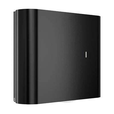 Bradley Elvari Jumbo Roll Toilet Paper Dispenser — Brushed Black