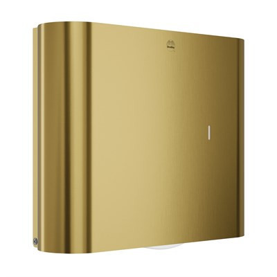 Bradley Elvari Jumbo Roll Toilet Paper Dispenser — Brushed Brass