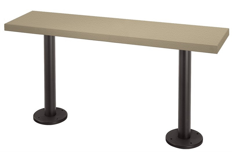 Bradley Locker Bench, 9.5In W x 36In L x 18.5In H — Beige