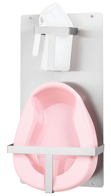 Bradley Bedpan and Urinal Holder, Stainless Steel