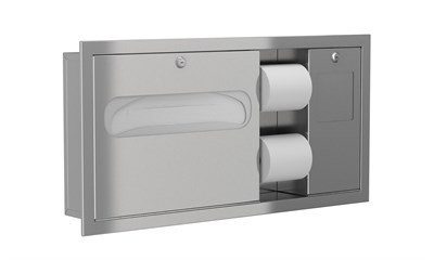 Bradley Horizontal Combination Unit - RH, Surface Mounted, ADA Compliant