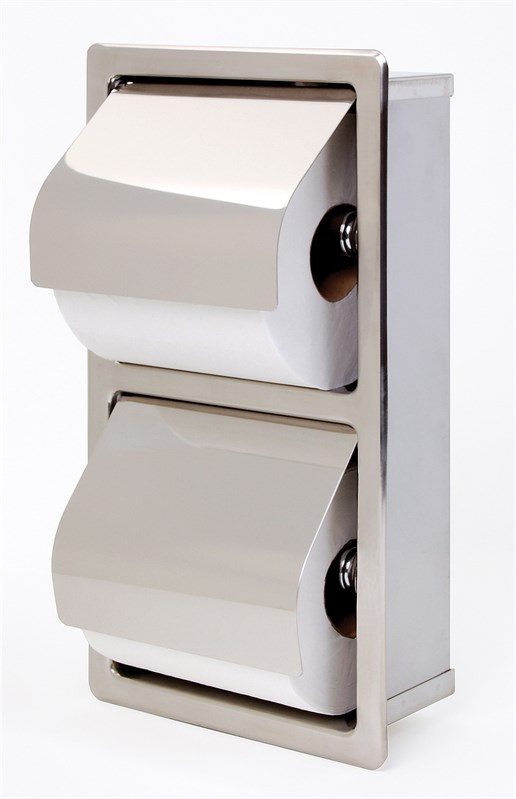 Bradley Recessed Dual Toilet Tissue Dispenser