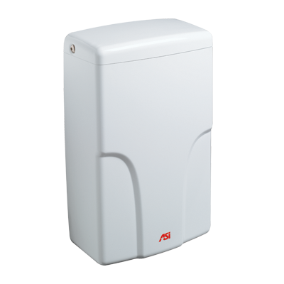 ASI TURBO-Pro™ - Automatic High-Speed Hand Dryer (120V) HEPA Filter, White, Surface Mounted ADA - 0196-1-00