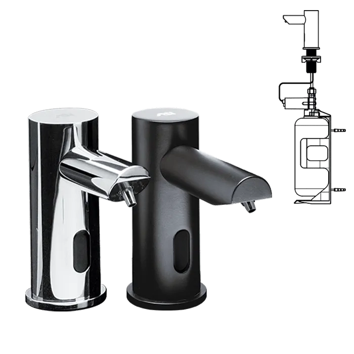 ASI EZ Fill™ - Stand Alone FOAM Soap Dispenser (AC) Matte Black, 1L - 0394-1AC-41