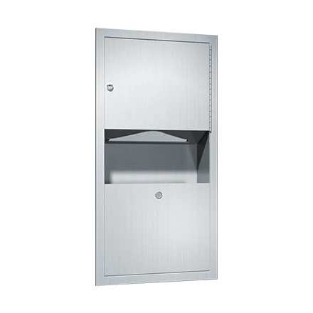ASI Traditional™ Paper Towel Dispenser & Waste Receptacle - Multi, C-Fold - 2 gal. Recessed - 0462-AD