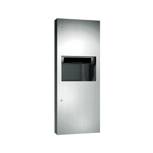Simplicity™ Automatic Roll Paper Towel Dispenser & Waste Receptacle, Battery Operated - SEMI-RECESSED - 64696A-6