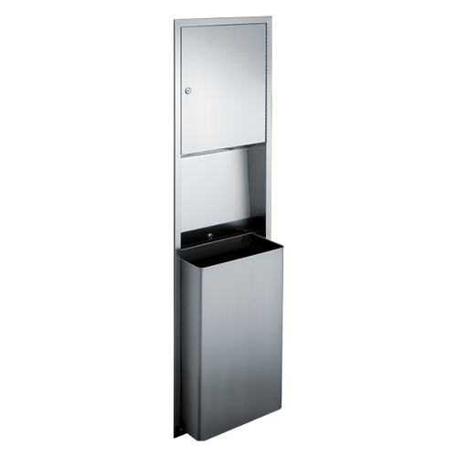 Traditional™ Paper Towel Dispenser & Waste Receptacle - Recessed - 0469-BL