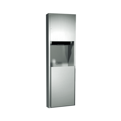 Traditional™ Automatic Roll Paper Towel Dispenser & Waste Receptacle, 110-240V / AC - Semi-Recessed - 04692AC-6