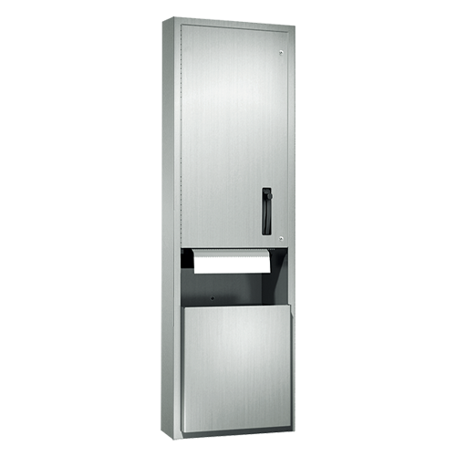 Traditional™ Roll Paper Towel Dispenser & Waste Receptacle - Surface Mounted - 046921-9