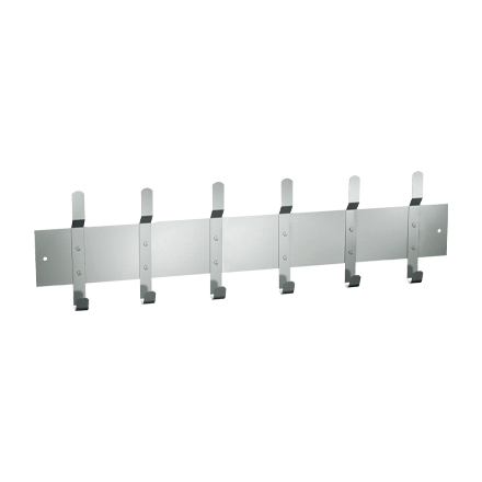 Utility Hook Strip (6 Hooks) 56” - Surface Mounted - 1307-6