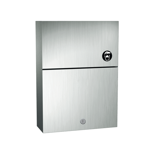 Sanitary Napkin Disposal with Lock - Surface Mounted - 0473-1A
