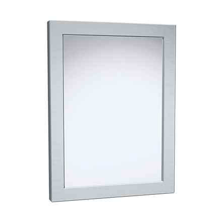 Framed Mirror - #8 Mirror Polished St. Steel, Chase Mount, 12” x 16” - 101-14