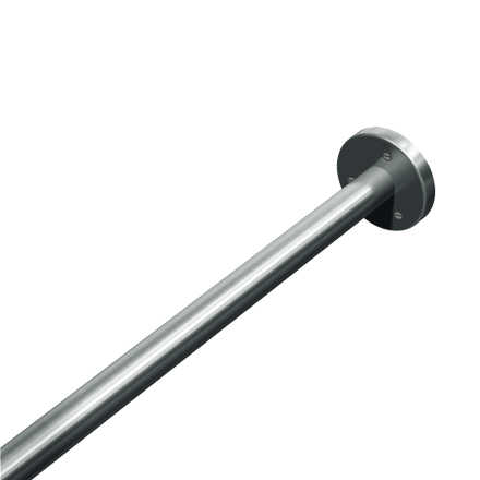 Flanges for 1" dia. Shower Curtain Rod, End Flanges (pair) - 1214-1