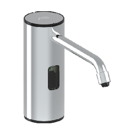 Auto, FOAM Soap / Hand Sanitizer Dispenser (Batt./AC) Bright Stainless, 50.7 oz.,  Vanity Mount - 0335-B